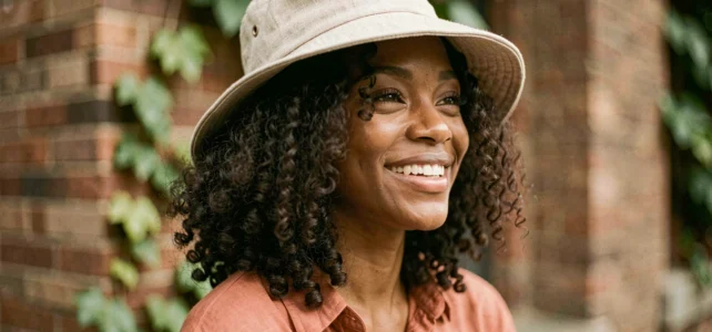 Meilleures idées de casquette femme pour cheveux bouclés sans les aplatir