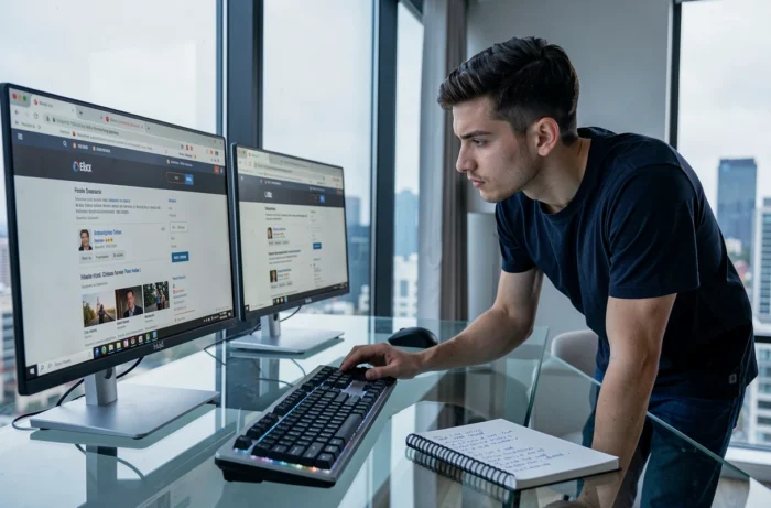 Configuration double écran pour rechercher l'adresse miroir d'un site de téléchargement en 2024